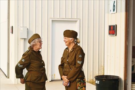 Event organizers dressed in World War II uniforms help bring the past to life.