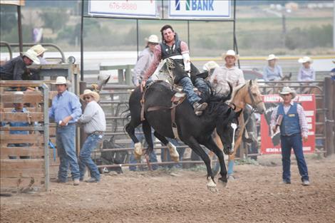 summer goddard / valley journal An all-out water fight broke out as the Second Chance float rolled past the Second Chance Saloon during the Pioneer Days parade on Aug. 4.