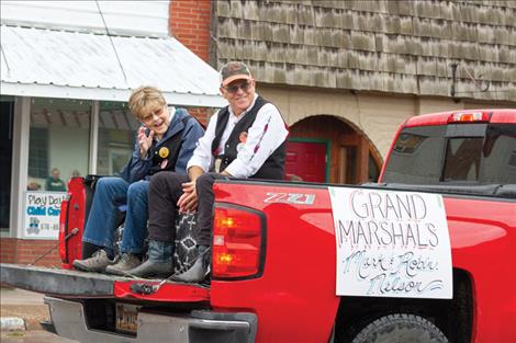 Summer Goddard / Valley Journal photo Mark and Robin Nelson served as grand marshals of Sunday’s big parade.