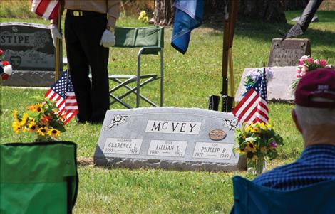 A National Smokejumper Association Memorial Tribute Medallion was added to Phillip McVey’s grave marker at the Ronan  Cemetery.