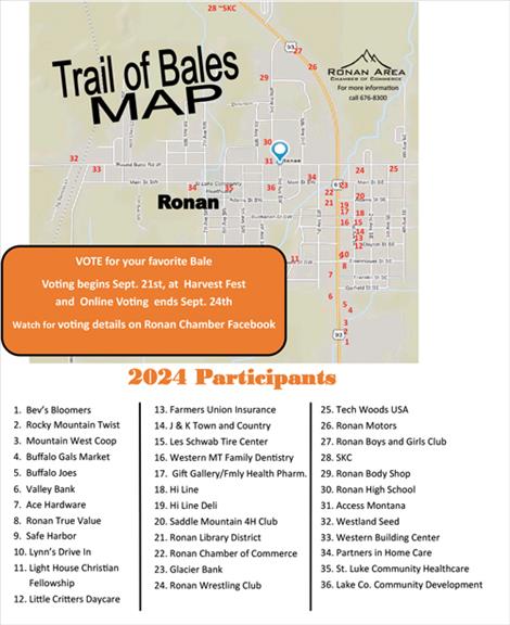 Community members are encouraged to vote for their favorite 90’s themed Trail of Bales contest entries at the festival. 