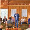 Greg Hertz, candidate for Senate District 7, speaks during a Sept. 26 political forum hosted by both the Lake County Republicans and Democrats at the Montecahto Club in Polson.