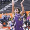 Polson Pirate basketball player Cason Graham goes in for a layup during a Dec. 14 game against Fergus.